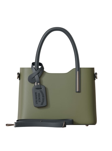Kmisso Henkeltasche in Verde m./nero