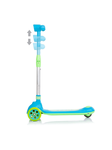 Chipolino Kinderroller Orbit 3 LED-Räder in blau