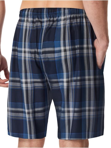 Schiesser Pyjamahose Bermuda - Mix + Relax in Dunkeblau