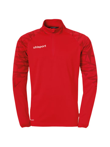 uhlsport  1/4 ZIP TOP GOAL 25 1/4 ZIP TOP Kids in rot/weiß