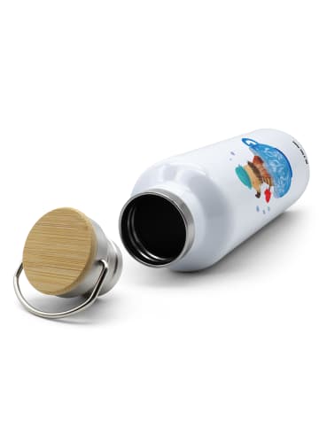 Mr. & Mrs. Panda Trinkflasche Nachtfalter Schaumbad ohne Spruch in Weiß