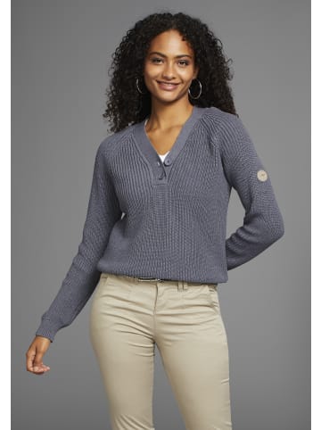 Kangaroos V-Ausschnitt-Pullover in blau