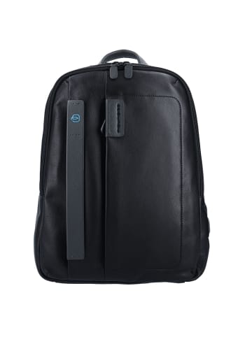 Piquadro Pulse Rucksack Leder 40 cm Laptopfach in black