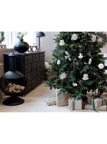 Chic Antique Künstlicher Weihnachtsbaum Fleur mit Korb & LED-Lichterkette mit Timer in g