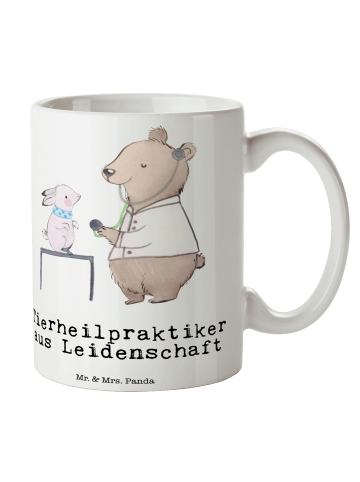 Mr. & Mrs. Panda Kaffeetasse Tierheilpraktiker Leidenschaft mit ... in Weiß