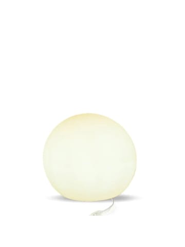 Licht-Erlebnisse Tischlampe EEK F Ø 50 x (H)44 cm in Weiß