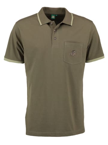 OS-Trachten Poloshirt Sonky in khaki/schlamm