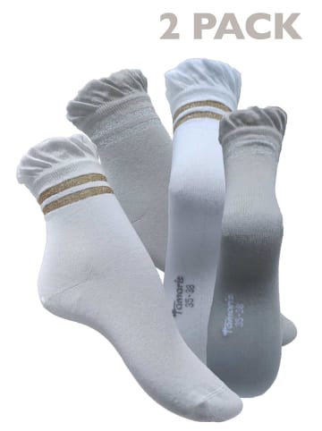 Tamaris Socken in grau-weiss