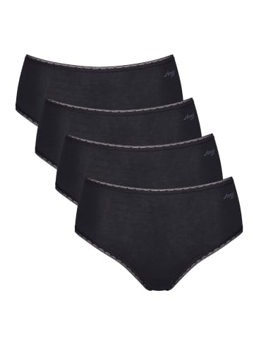 Sloggi Slip 4er Pack in Schwarz