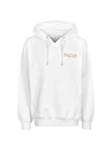 OUTFITTER Kapuzenpullover NEO Premium Nomen Est Omen in weiß