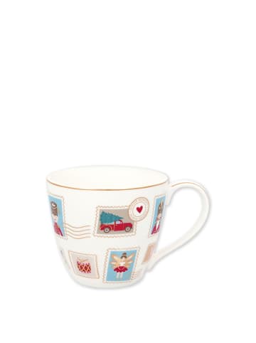 Greengate Mug Xmas Letter white in weiss