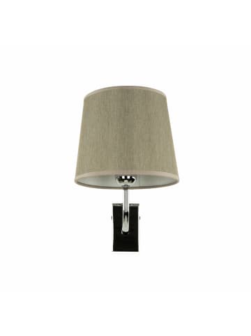 Licht-Erlebnisse Wandlampe (B)20 x (H)32.5 cm in Silber glänzend BraunSilber glänzend Braun