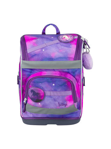 BAAGL 5-tlg. Set: Schulranzen Zippy plus in Violett Pferd