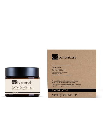 Dr Botanicals 3tlg Set Teebaum-Gesichtspeeling, Gesichtsöl & Algencreme