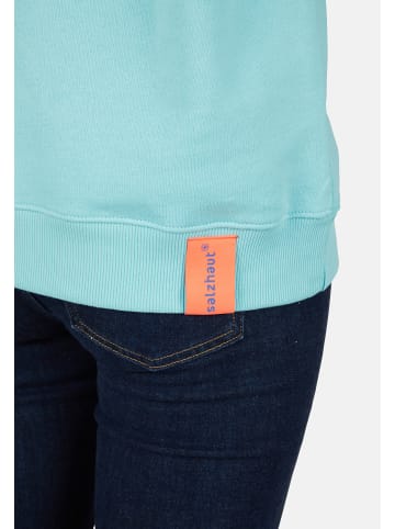 Salzhaut Rundhalspullover für Damen in blau