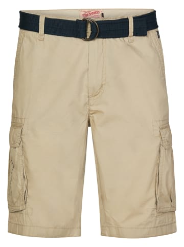 Petrol Industries Cargo-Shorts mit Gürtel in Braun