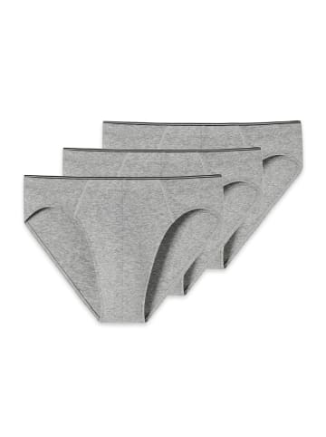 Schiesser Mini Slip / Unterhose 95/5 Organic Cotton in Grau-Melange