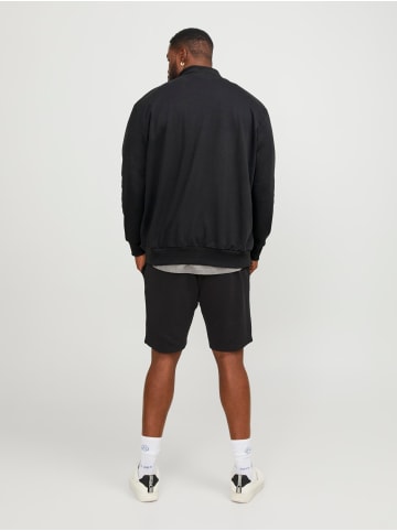 JACK & JONES PLUS Sweatshirt mit Reißverschluss in Black