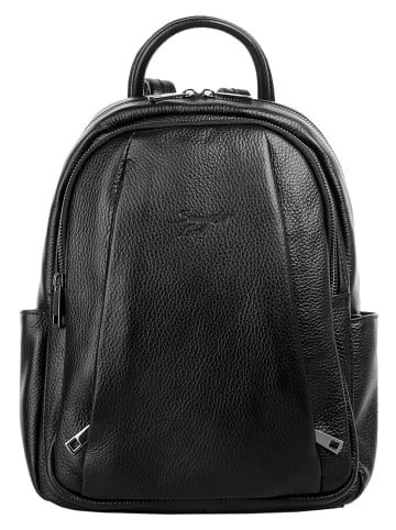 Samantha Look Rucksack echt Leder in schwarz