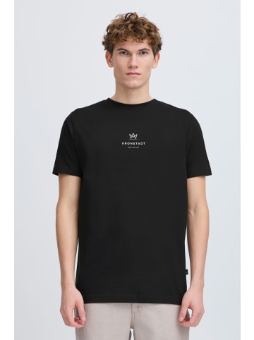 Kronstadt Rundhalsshirt KSMccarto in Schwarz
