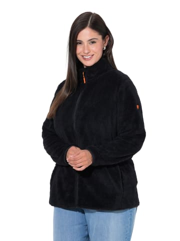 Ulla Popken Sweatjacke in schwarz