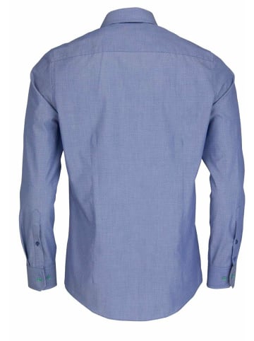 Katt Langarm FreizeitHemd für Herren in blau