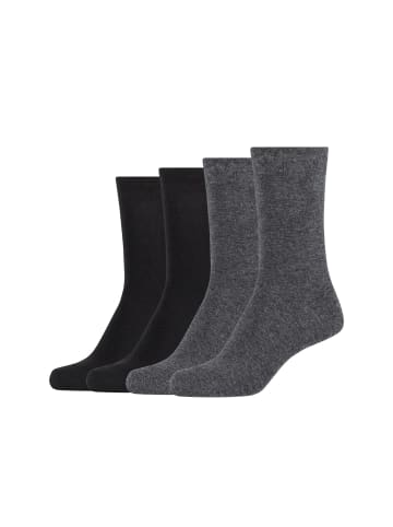 camano Socken 4er Pack ca-soft in dunkelgrau melange