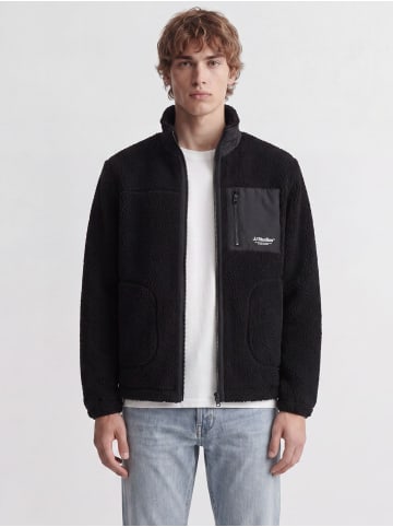 Jack & Jones Teddyfell Jacke in Black