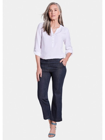 GOLDNER Kurzgröße: Komfortable Denim-Hose VERA, Stretch in marine