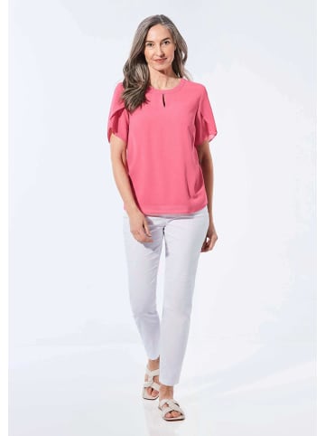 GOLDNER Bluse mit aufregender Ärmellösung in pink