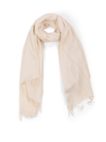 CASH-MERE.CH Bio Schal lurex in Weiss