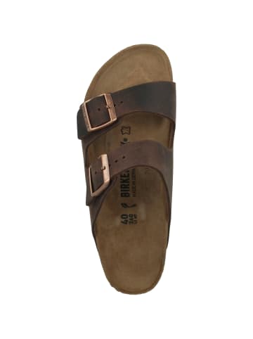 Birkenstock Sandale Arizona Fettleder normal in braun