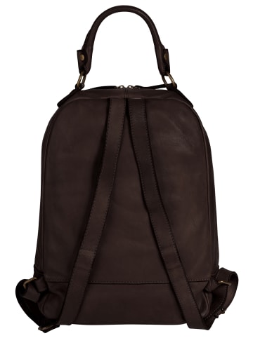Samantha Look Rucksack echt Leder in braun