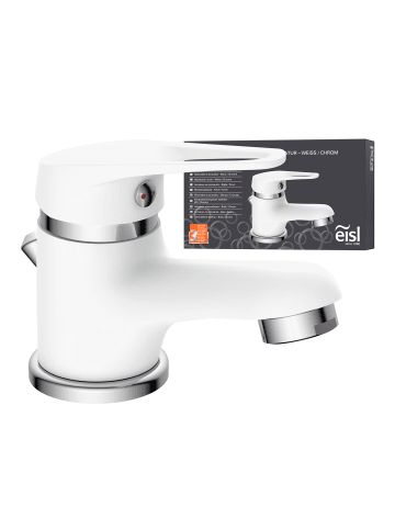 Eisl SPEED Waschtischarmatur, Weiß/Chrom