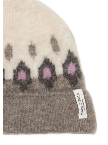 Marc O'Polo Jacquard-Mütze in Light Beige