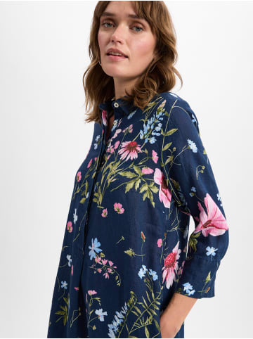 Franco Callegari Leinenkleid in marine rosa - 0042