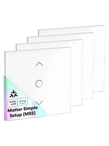 Meross MEROSS MRS100MA(EU) Smart-WLAN-Rollladenschalter (Matter) (4er-Pack)