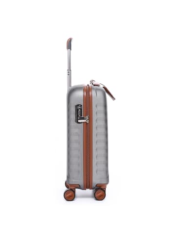 Roncato E-Lite 4 Rollen Kabinentrolley 55 cm cognac-titan