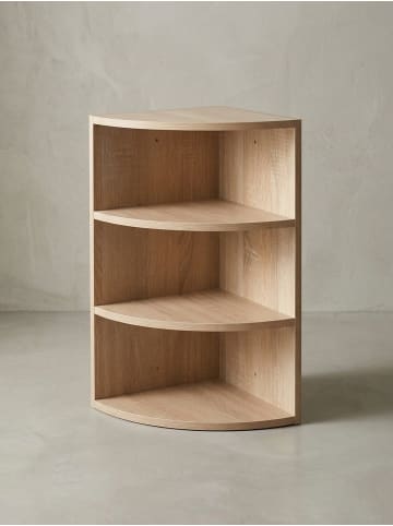 KADIMA DESIGN Eckregal 30x60x30 cm WL5.842 Holz Wandregal Eck Hängeregal, in Sonoma