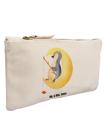 Mr. & Mrs. Panda Kulturtasche Pinguin Mond ohne Spruch in Weiß