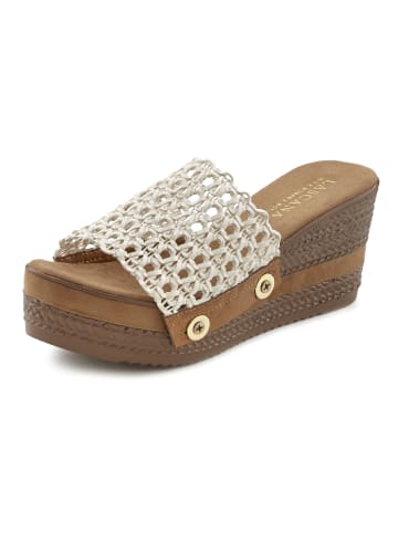 LASCANA Pantolette in beige