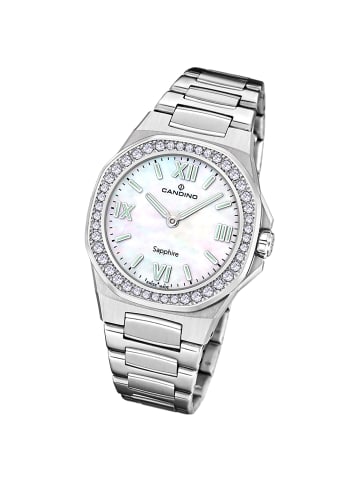 Candino Analog-Armbanduhr Candino Elegance silber mittel (ca. 34mm)