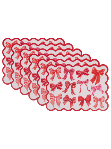 Butlers Tischset BOW 6er-Set in Rosa