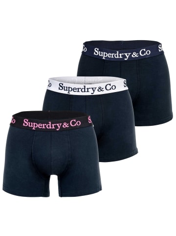 Superdry Boxershort 3er Pack in Dunkelblau