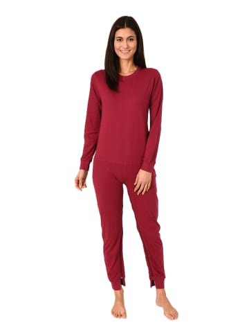 NORMANN Pflegeoverall langarm Reißverschluss Rücken und Bein - 88684 in beere