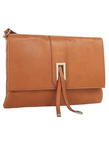 Cluty Umhängetasche echt Leder in cognac