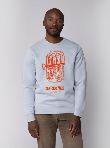 wat? Apparel Sweatshirt Sardines Portugal in Serene Blue