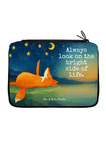 Mr. & Mrs. Panda Federtasche Fuchs Sterne Design mit Spruch in Weiß