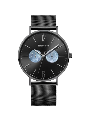 Bering Armbanduhr Ceramic Silber in schwarz