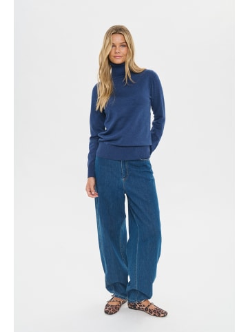 SAINT TROPEZ Strick-Rollkragen langarm J2046, Classic fit in Titan Melange